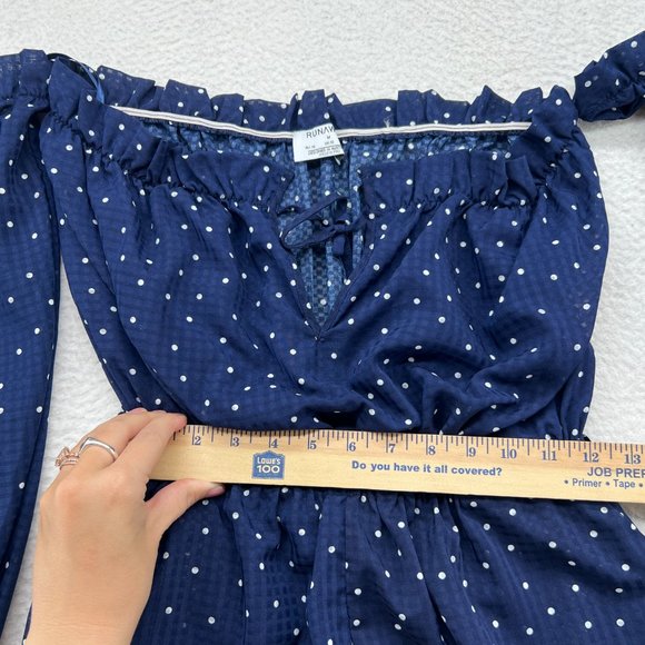 Runaway The Label | Oui Oui Playsuit Blue Patterned Size 6 - Picture 7 of 10